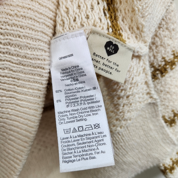 Madewell Canby Button Mockneck Sweater in Stripe - Picture 6 of 6